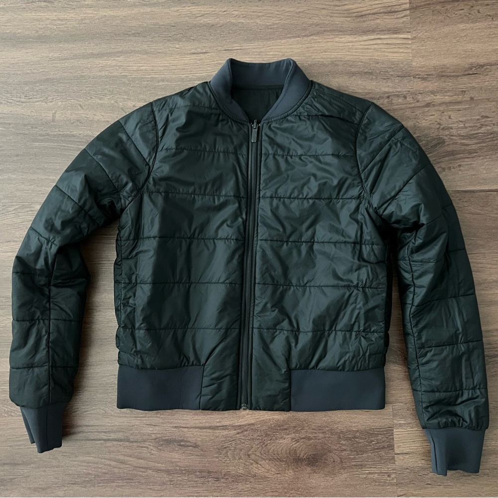 Lululemon Bomber Jacket Women Size 8 Black